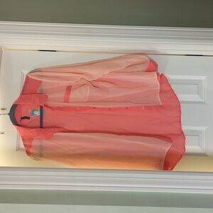 Women's XL Sheer Button down